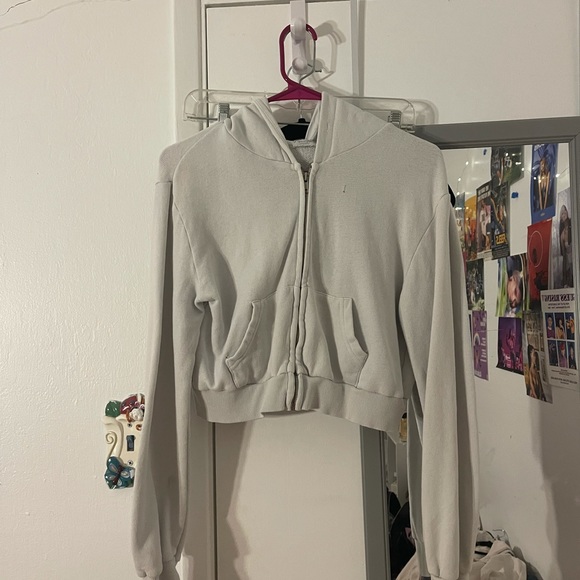 Brandy Melville Sweaters - brandy melville crystal hoodie (2) pink and blue